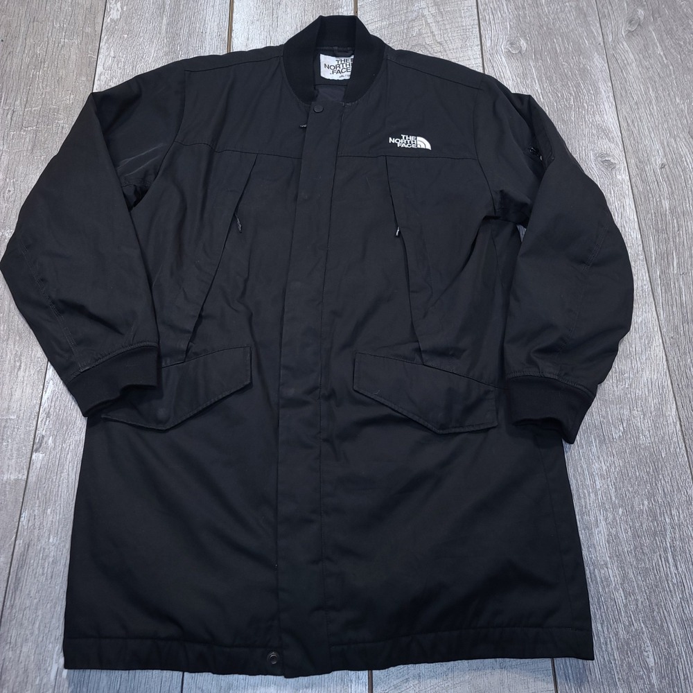 The North Face Bomber Jacket Mens 2XL Black MA-1 Korea Exc Longline Insulated